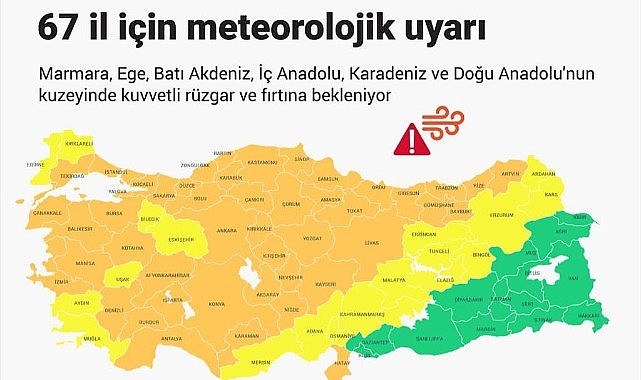 Ardahan’da güçlü fırtına uyarısı: Çatı uçmalarına dikkat!