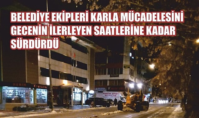 Belediye ekiplerinin kar mesaisi başladı