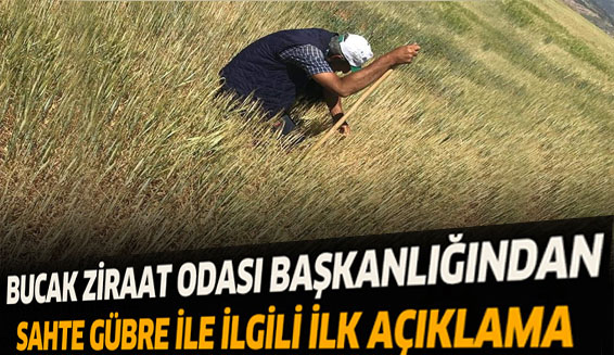 Bucak ziraat odası başkanlığından sahte gübre ile ilgili açıklama