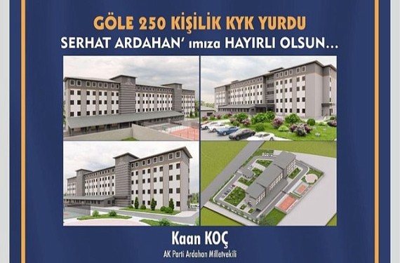 Göle’ye 250 kişilik KYK müjdesi