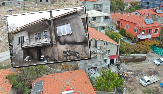 Isparta Belediyesi yanan evi onardı