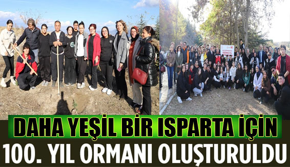 Isparta’da öğrenciler el birliğiyle orman oluşturdu