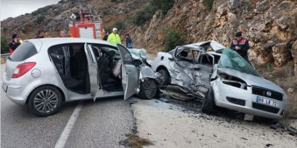 Isparta’da trafik kazası: 1 ölü 4 yaralı