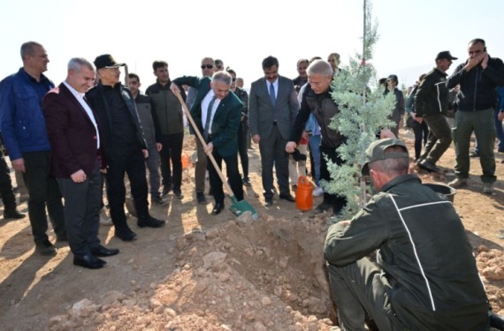 Malatya’da “Milli Ağaçlandırma Günü” kapsamında fidan dikim etkinliği