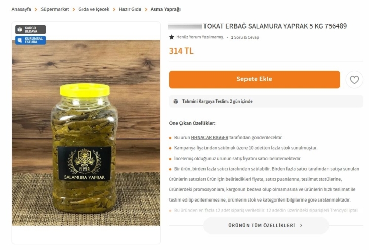 Tokat’ta üretilen ürünlerin fiyatlarında e-ticaret karmaşası