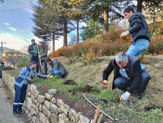 Arapgir ilçesinde kış bakımı çalışmaları