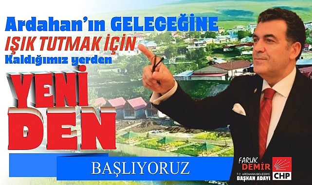 Başkan Faruk Demir, “Yeniden Başlıyoruz”