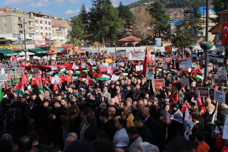 Filistin’de uygulanan soykırıma karşı Tokat ayakta