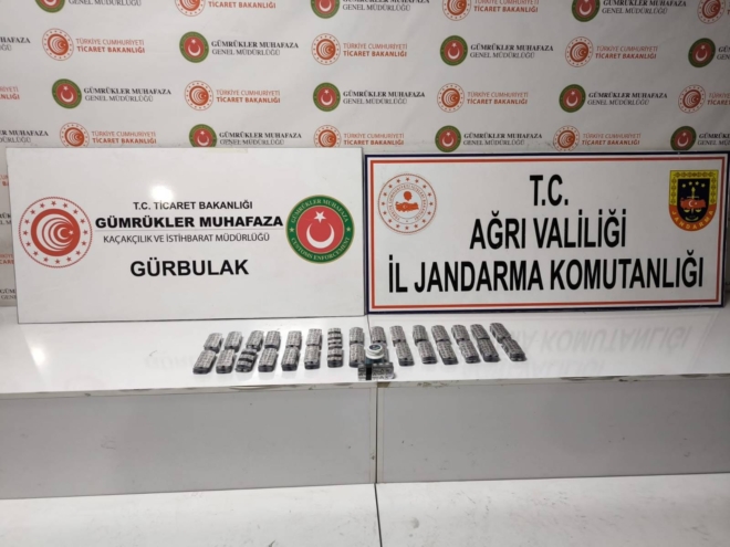 Gürbulak Gümrük Kapısı’nda 1582 adet uyuşturucu hap ele geçirildi