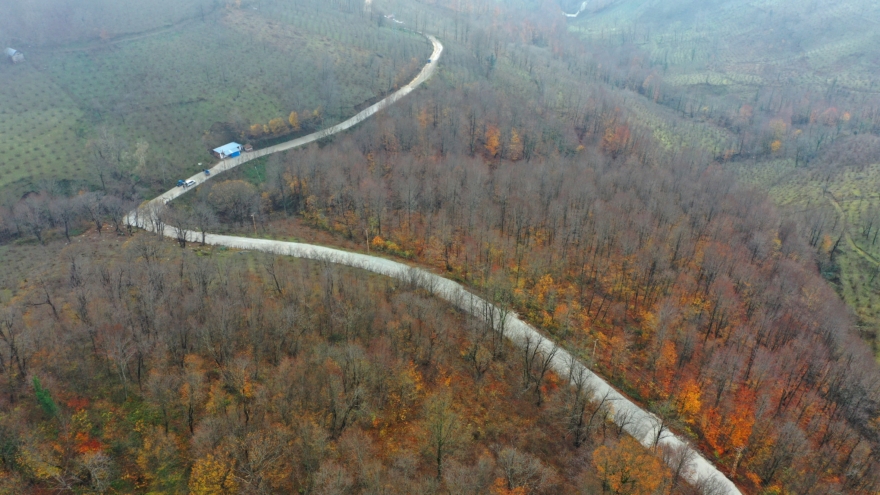 Kumru Korgan bağlantı yolu konfora kavuşuyor