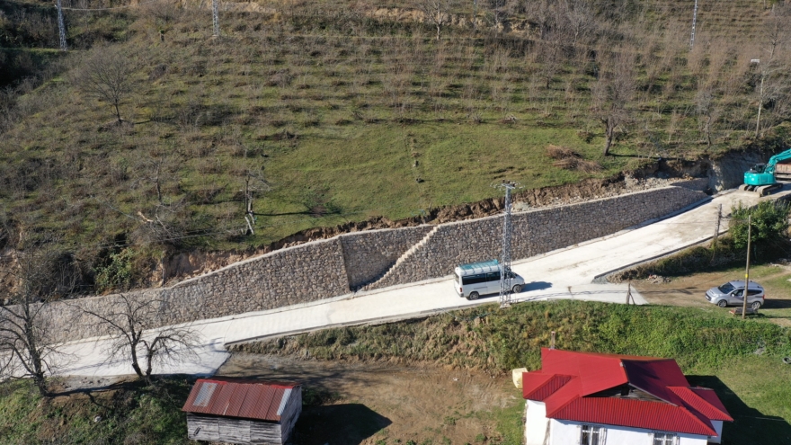 Ordu Altınordu’da beton yol çalışmaları tamamlandı