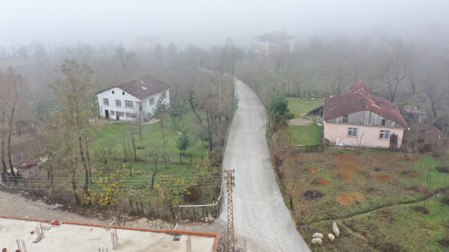 Ordu Büyükşehir yol çalışmalarına devam ediyor