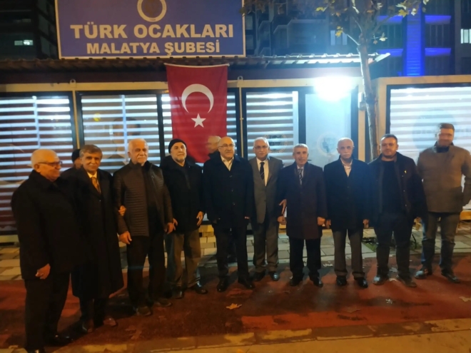 Türk Ocakları Genel Başkanı Prof. Dr. Öz Malatya Türk Ocağına Ziyaret