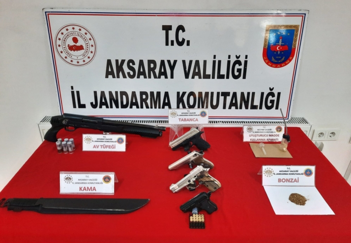 Aksaray’da düzenlenen operasyonda bir şahıs yakalandı