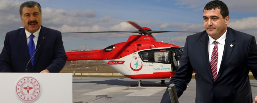 Ambulans helikopter Sivas’a değil Kayseri’ye verildi