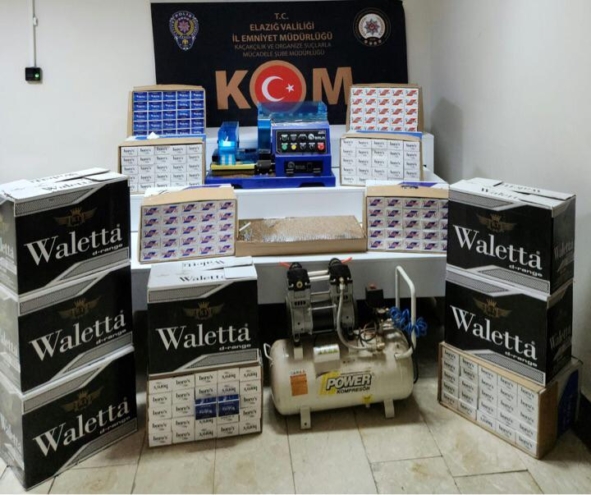 Elazığ’da tütün kaçakçılığı operasyonu: 2 kişi gözaltına alındı