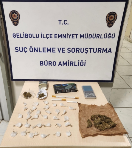 Gelibolu polisinden yeni yıl operasyonu