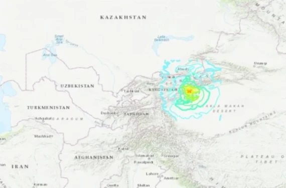 Kırgizistan’da 7 büyüklüğünde deprem meydana geldi