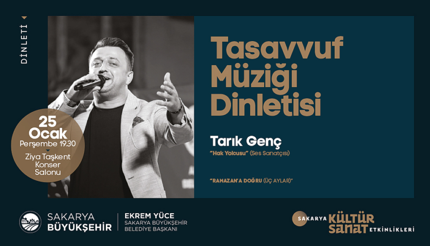 Tarık Genç’le tasavvuf rüzgarı Ziya Taşkent’te esecek