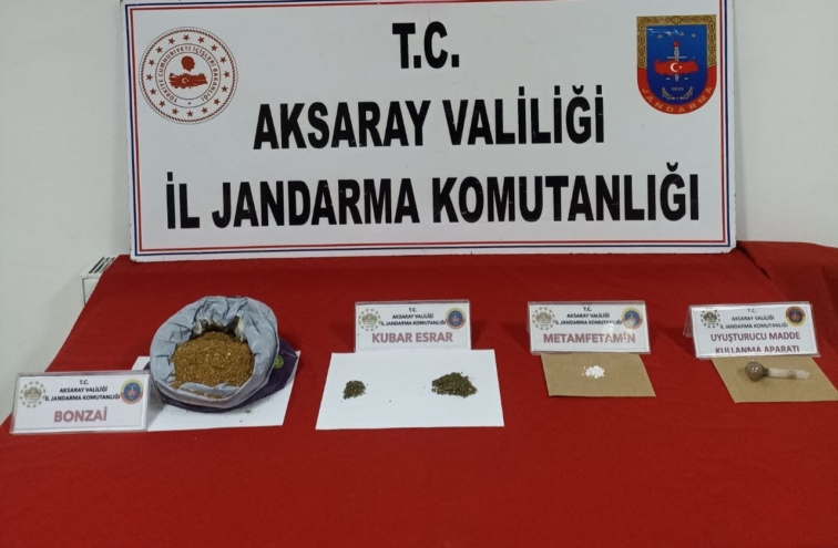 Aksaray’da jandarma uyuşturucuya geçit vermedi