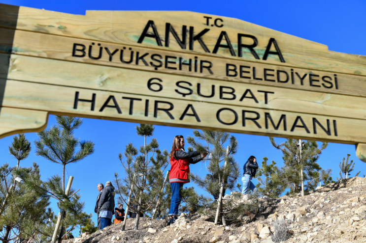 Ankara Büyükşehir Belediyesinden 6 Şubat depremi anına hatıra ormanı  