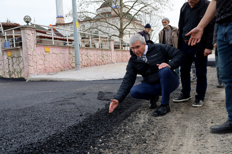 Başkan Ekrem Yüce Hocaköy’deydi: 3 buçuk kilometrelik hat sil baştan