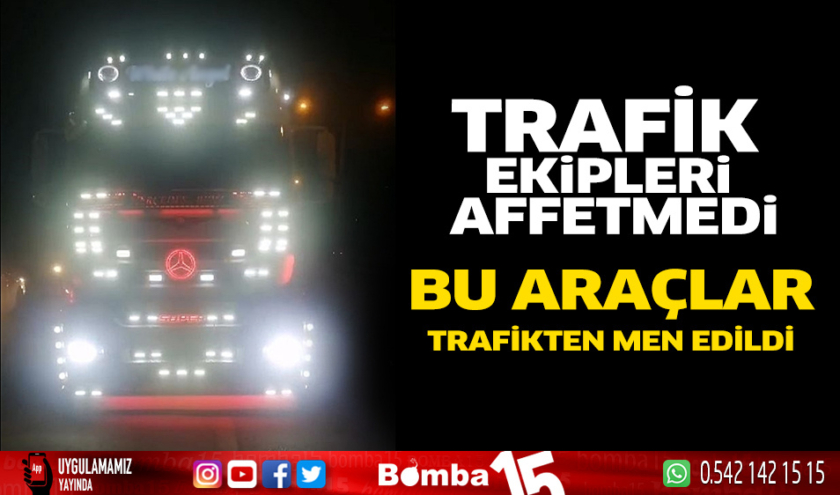 Burdur’da bu araçlar ışık kontrolünden geçemedi