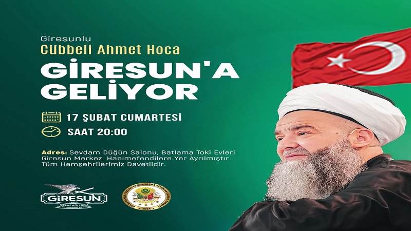 Cübbeli Ahmet Hoca Giresun’da