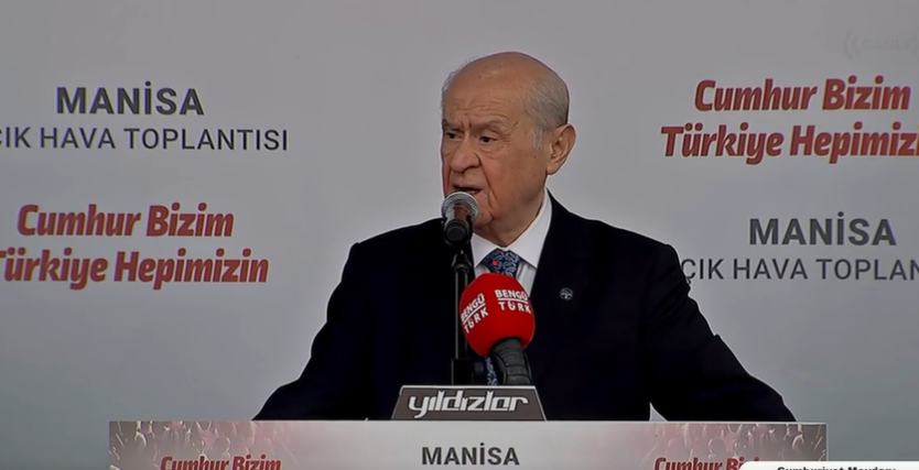 Devlet Bahçeli Manisa mitinginde konuştu