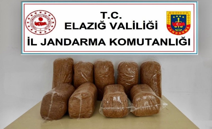 Elazığ’da kaçak tütün operasyonu