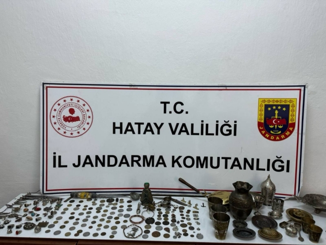 Hatay’da tarihi eser operasyonu; 1 gözaltı