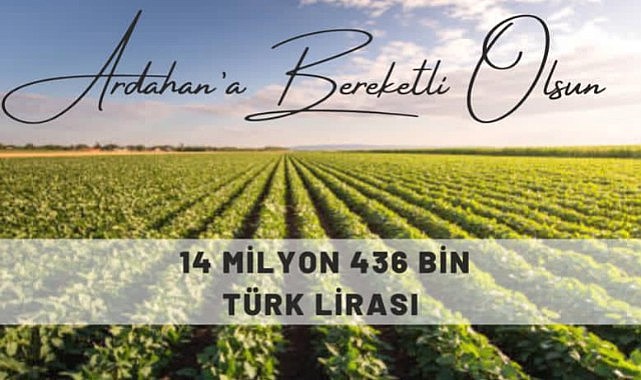 İl Tarım’dan çiftçilere 14 milyon liralık müjde