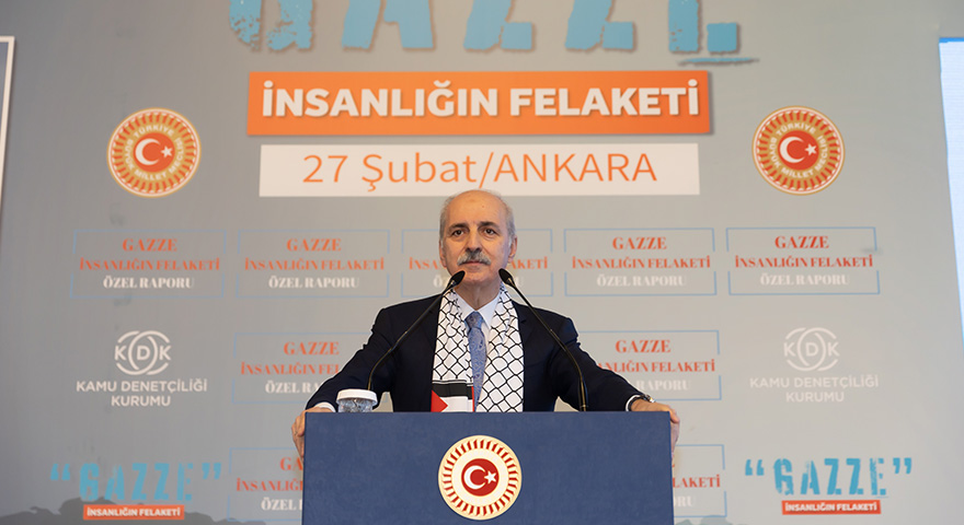 Kurtulmuş, “Gazze: İnsanlığın Felaketi” programında konuştu