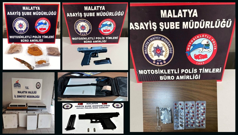 Malatya’da asayiş ekipleri suçluların ensesinde