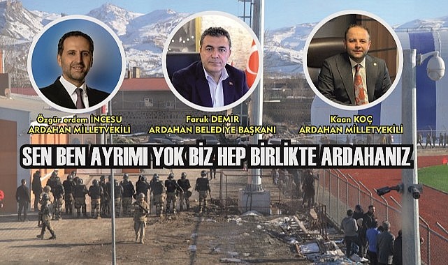 Mesele memleketse hep birlikte Ardahan’ız