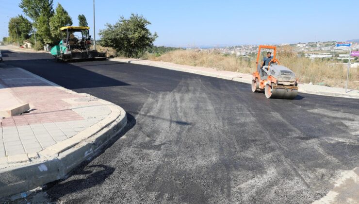 Radar Caddesi’nde asfaltlama başladı