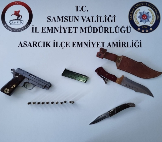 Samsun’da Asarcık İlçe Emniyet ekipleri operasyon düzenledi