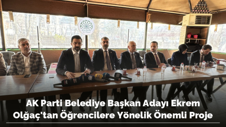 Siirt AK Parti Belediye Başkan Adayı Ekrem Olğaç’tan Öğrencilere Proje