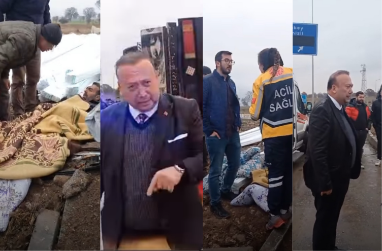 Uşak Organize Sanayi Bölgesi Kavşağında Feci Kaza