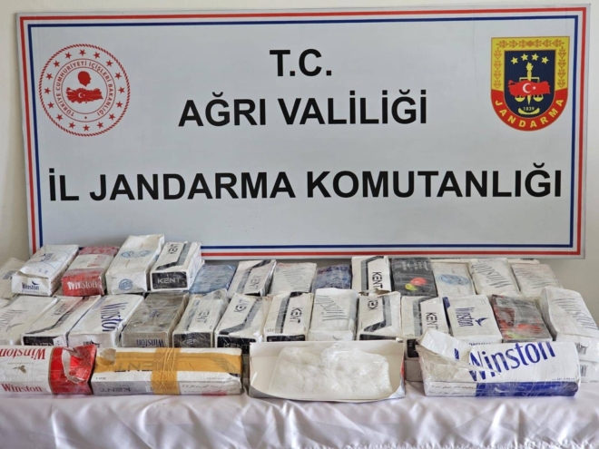 Ağrı’da 40 kilo 250 gram Metamfetamin uyuşturucu madde ele geçirildi