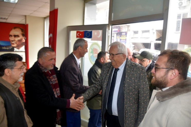 Başkan Posbıyık, halk otobüsü ve taksi şoförlerini ziyaret etti