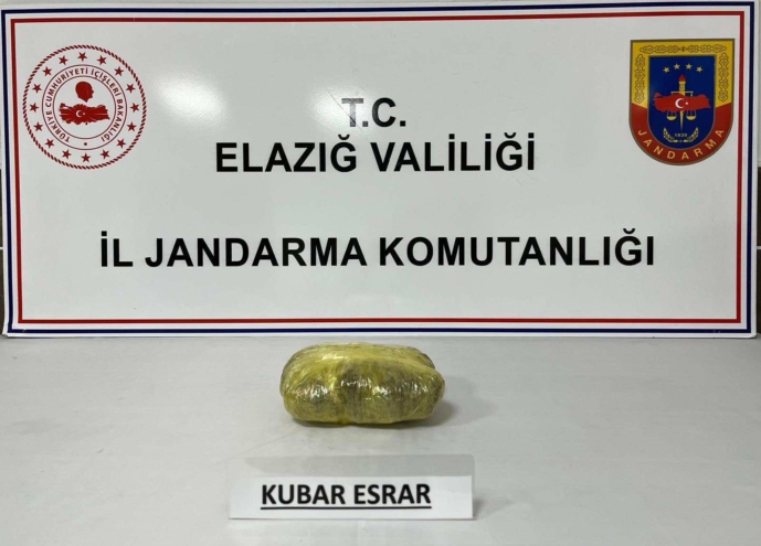 Elazığ’da 610 gram uyuşturucu ele geçirildi