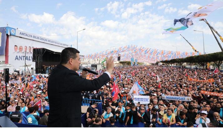 Tütüncü, Antalya mitinginde konuştu