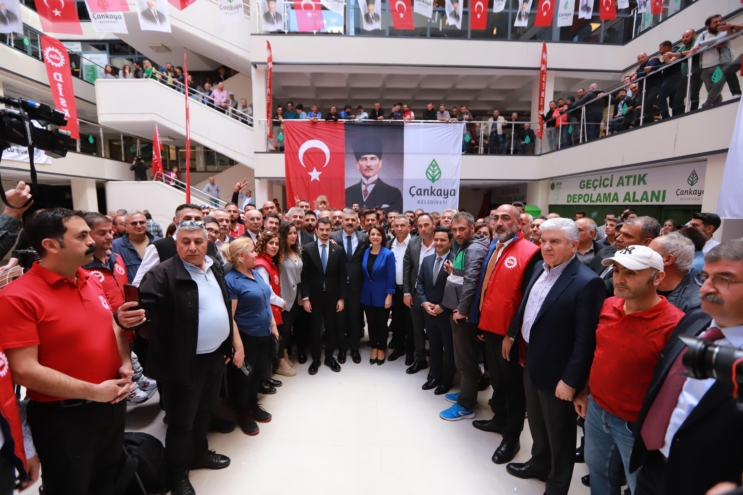 Çankaya Belediyesi işçilerinin toplu iş sözleşmesi imzalandı