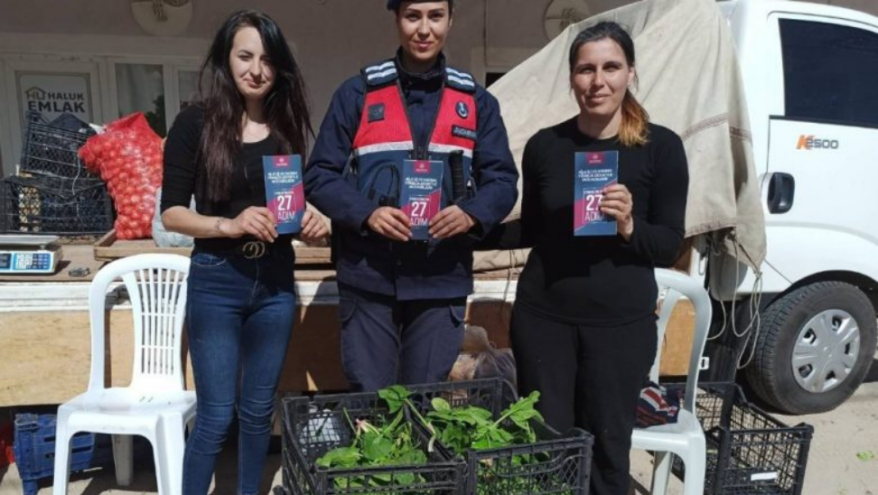 Enez’de Jandarma’dan KADES tanıtımı