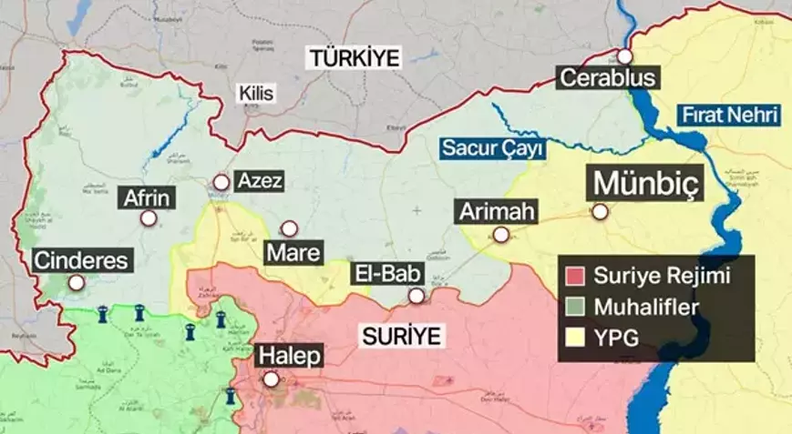 Münbiç’te Suriye Milli Ordusu kontrolü ele alıyor!